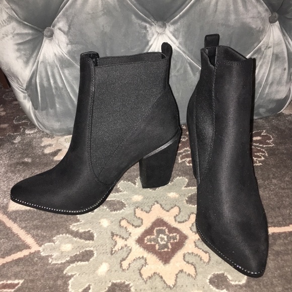 Missguided Shoes - Black Ankle Booties